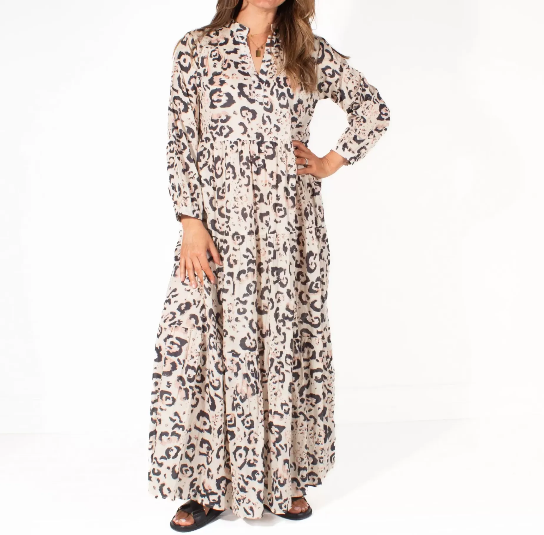 Callista Ecru Leopard